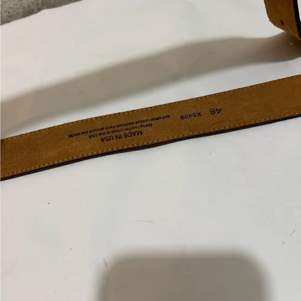 NWOT Silver Creek Men's Classic Brown Leather Belt Brown 48